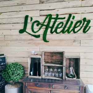 exemples-realisations-mur-logo-tableau-vegetal-ecrin-vegetal-restaurant-l-atelier-1